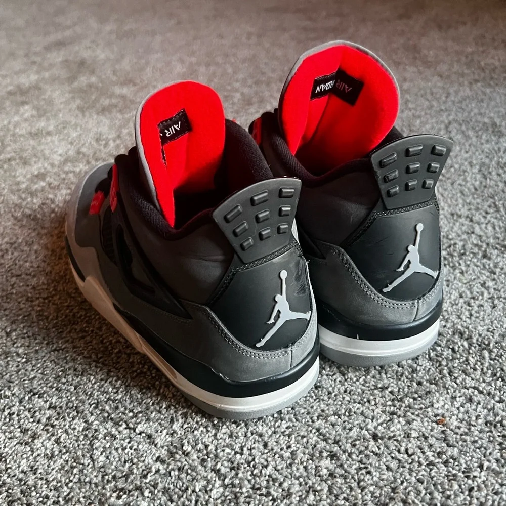 Air Jordan 4 Retro “Infrared” 100% Authentic Guaranteed - Picture 6 of 9